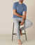 T-shirt sous-v&ecirc;tement homme col montant manches longues chaleur intense - lot de 2 (jeans)