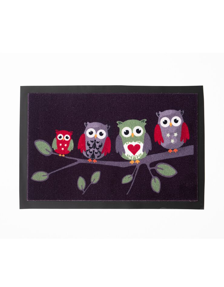 Tapis anti-poussière imprimé chouettes (multicolore) Tapis anti-poussière imprimé chouettes (multicolore)