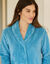 Robe de chambre maille polaire col châle - Longueur 95 cm (turquoise) Robe de chambre maille polaire col châle - Longueur 95 cm (turquoise)