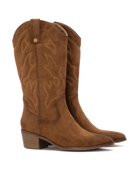 Bottes style santiags (caramel)