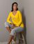 T-shirt de pyjama manches longues imprimé Estrella  (jaune)