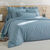 Linge de lit uni - percale de coton 72 fils/cm&sup2; (bleu clair)