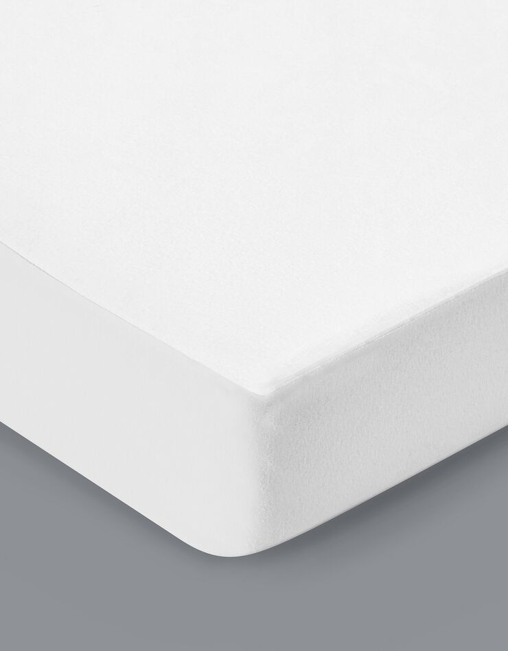 Protège-matelas molleton absorbant 200 g/m2 housse 30 cm (blanc) Protège-matelas molleton absorbant 200 g/m2 housse 30 cm (blanc)