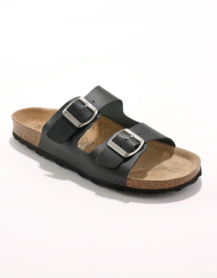Mules double boucle noires (noir) Mules double boucle noires (noir)