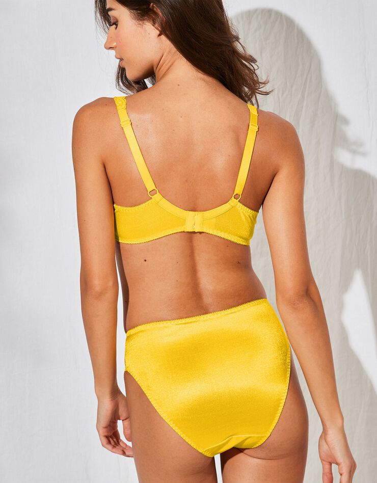 Culotte maille satinée et dentelle Avila - lot de 2 (jaune + tilleul) Culotte maille satinée et dentelle Avila - lot de 2 (jaune + tilleul)