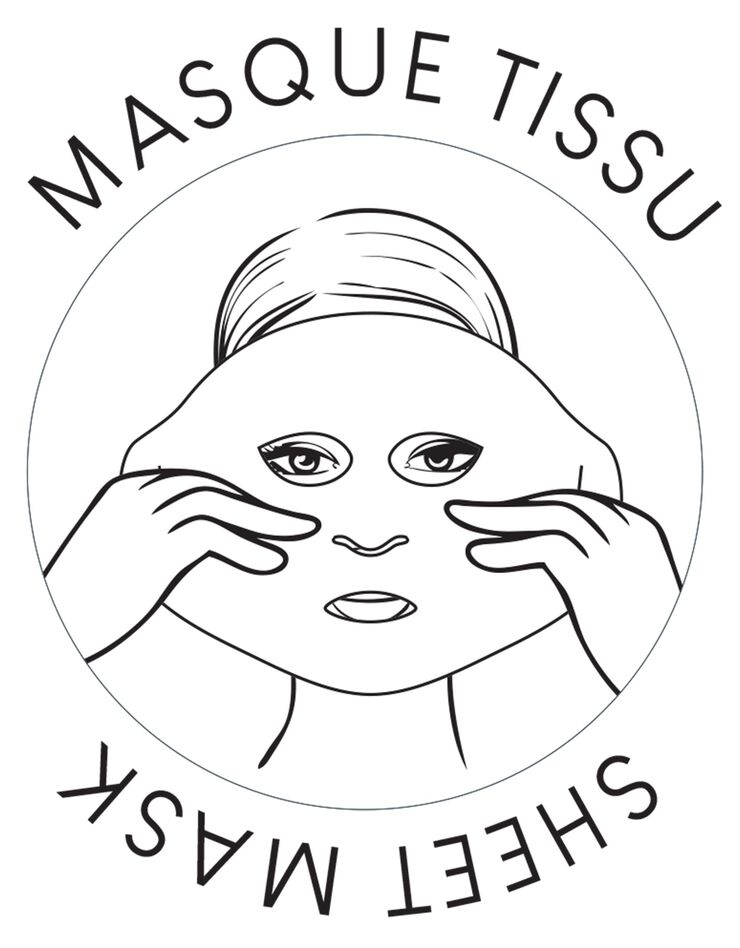 Masque de soin anti-âge en lyocell imprégné Institut L'Action® - raisin, lot de 4 (raisin)