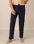 Pantalon pyjama bas droits - lot de 2 (gris + marine) Pantalon pyjama bas droits - lot de 2 (gris + marine)