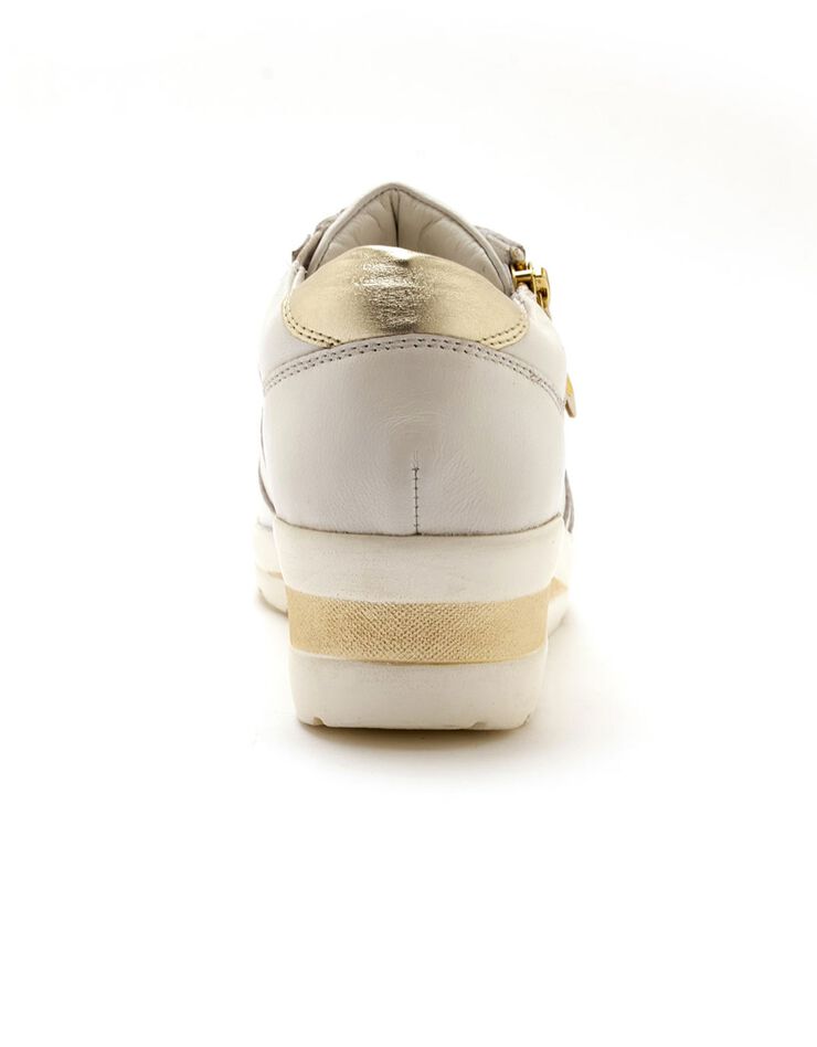 Derbies à lacets, petit compensé (blanc) Derbies à lacets, petit compensé (blanc)