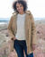 Parka imperméable fourrée, mi-longue (beige irisé)