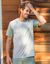 Tee-shirt pyjama bicolore manches courtes (gris / vert)