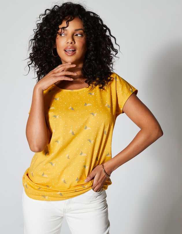 Tee-shirt imprimé - achat responsable (jaune)