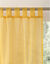 Panneau voile uni finition pattes (jaune)