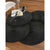 Set de table rond design métallisé - Lot de 4 (noir)