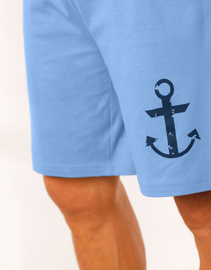 Short pyjama coton bleu ciel (bleu ciel) Short pyjama coton bleu ciel (bleu ciel)