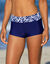 Boxer de bain modulable imprim&eacute; z&egrave;bre (marine)