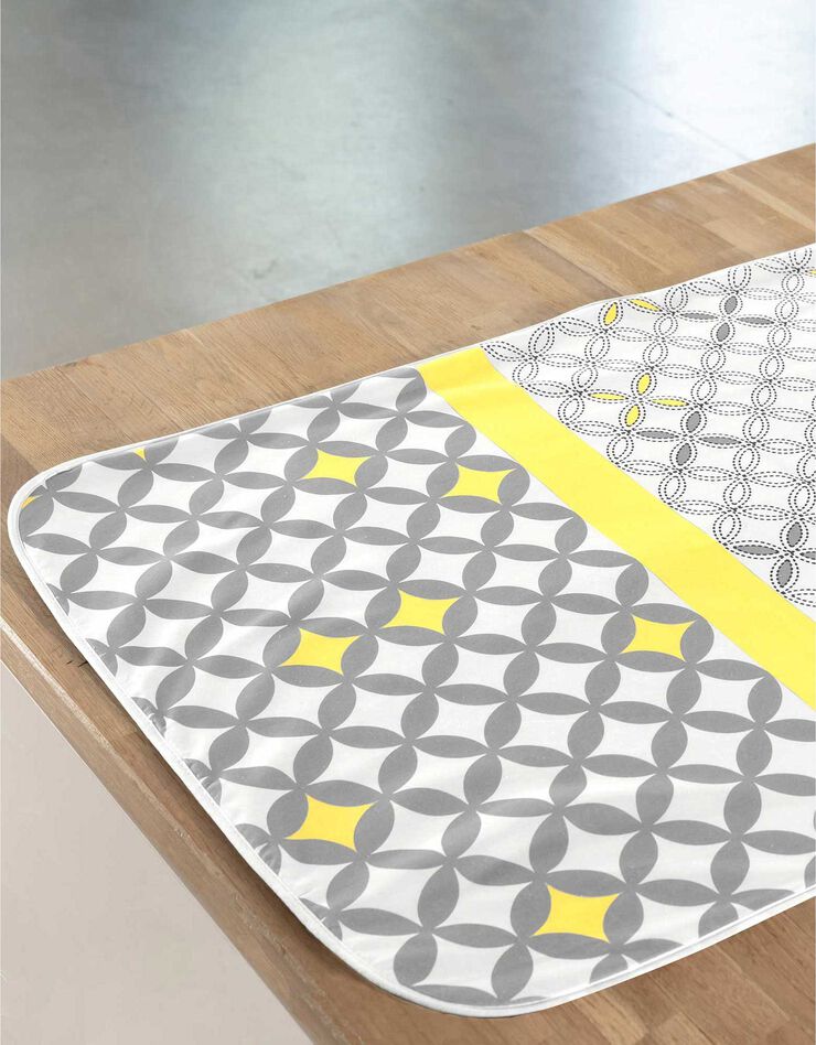 Nappe de repassage motif Marlow (gris/jaune) Nappe de repassage motif Marlow (gris/jaune)