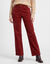 Pantalon large droit, velours c&ocirc;tel&eacute; (rouge fonc&eacute;)