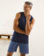 Short pyjama coton carreaux (bleu / marine)