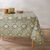 Nappe toile cirée imprimé wax (vert / gris)