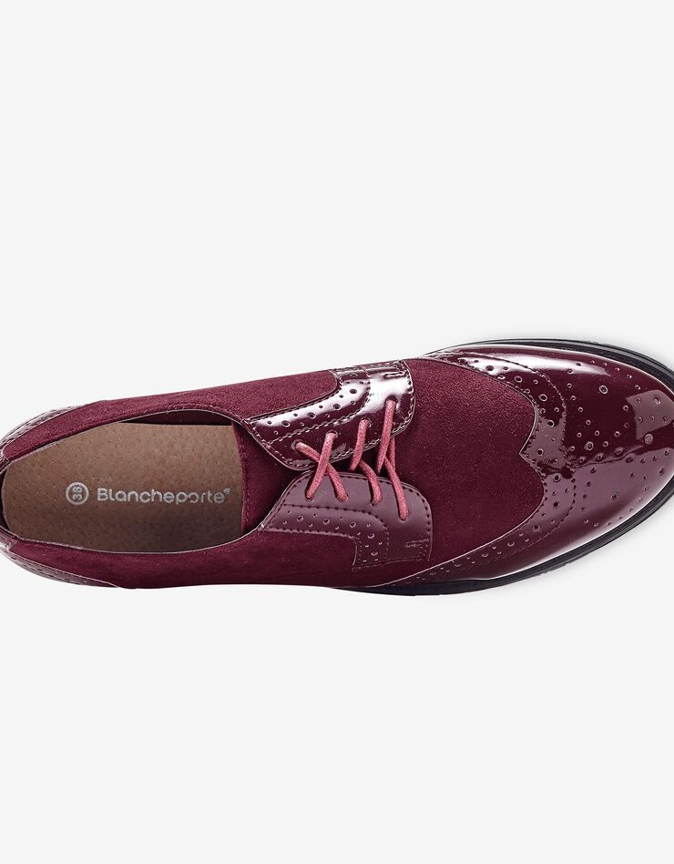 Derbies vernis bi-matière (bordeaux) Derbies vernis bi-matière (bordeaux)