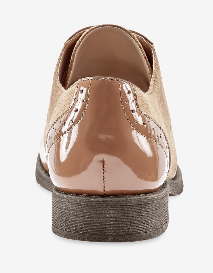 Derbies vernis bi-matière (beige foncé) Derbies vernis bi-matière (beige foncé)