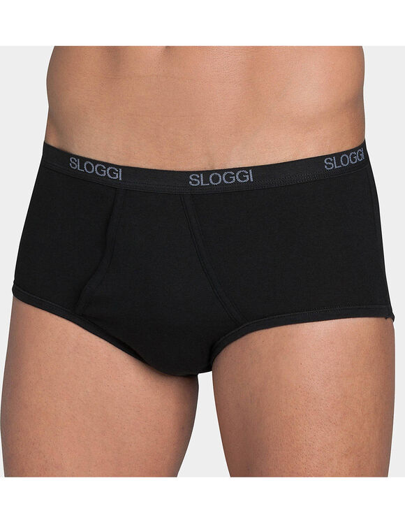 Slip ouvert forme maxi (noir)