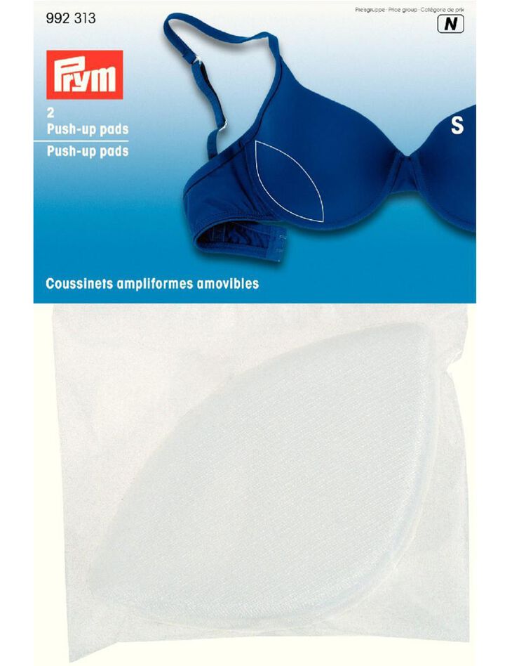 Coussinet ampliforme amovible - la paire (blanc) Coussinet ampliforme amovible - la paire (blanc)