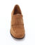 Mocassin à talon croûte de cuir (caramel)