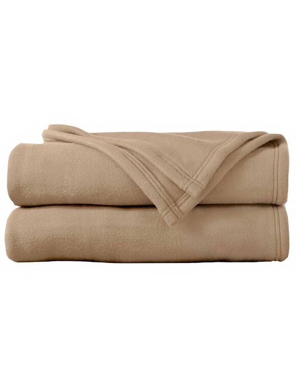 Composition • Maille polaire 100% polyester, 450 g/m²  Description • Couverture polaire Thermotec® réputée pour ses qualités d'excellence : contact i (sable)