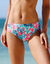 Bas de maillot de bain forme midi imprimé Bawa (aqua / rose)