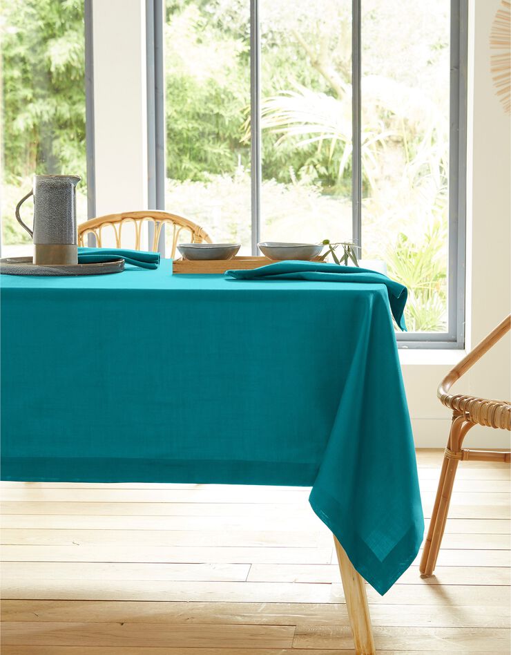 Nappe aspect lin (bleu canard) Nappe aspect lin (bleu canard)