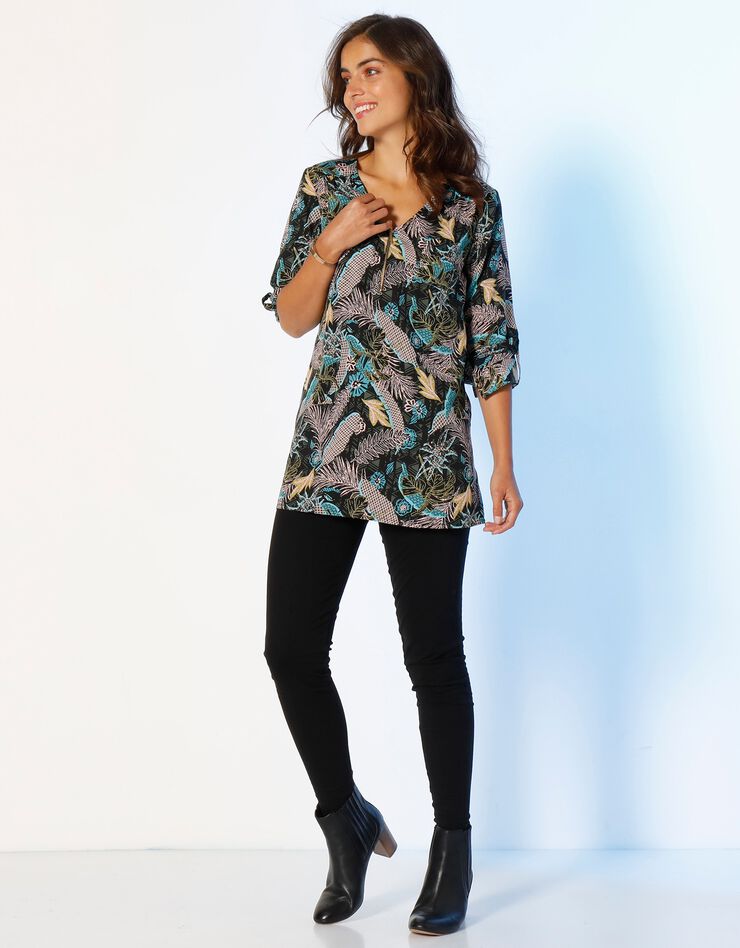 Legging taille élastiquée - lot de 2 (lie de vin / noir) Legging taille élastiquée - lot de 2 (lie de vin / noir)