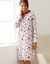 Chemise de nuit imprimé "coeurs" (cerise)