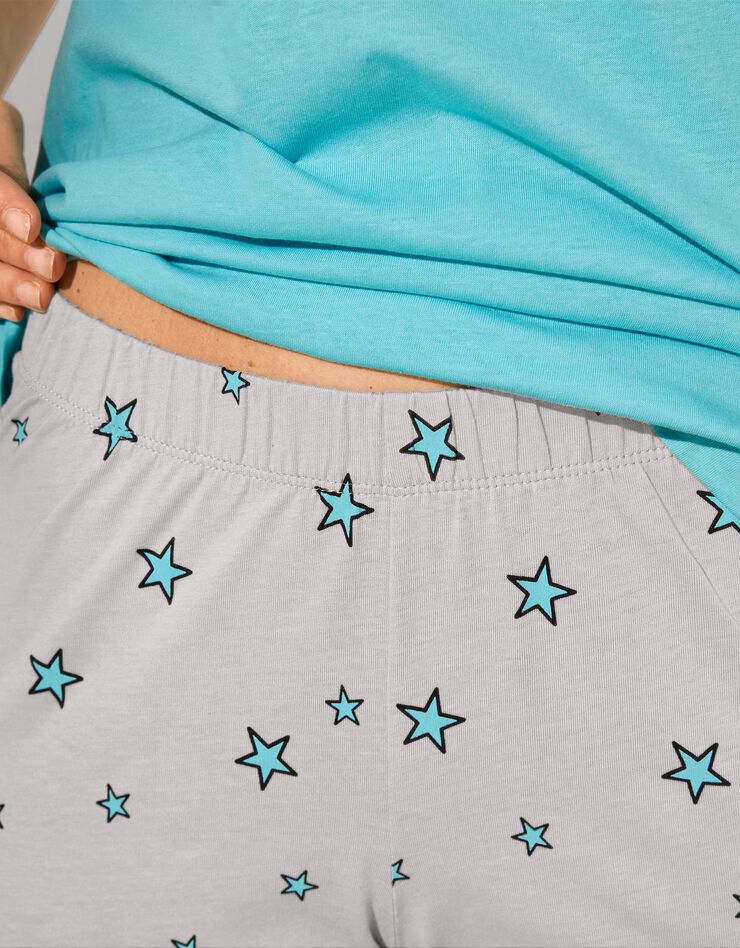 Pyjama court ville étoilée (aqua) Pyjama court ville étoilée (aqua)