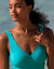 Maillot de bain 1 pièce uni Spécial grand buste Solaro (vert)