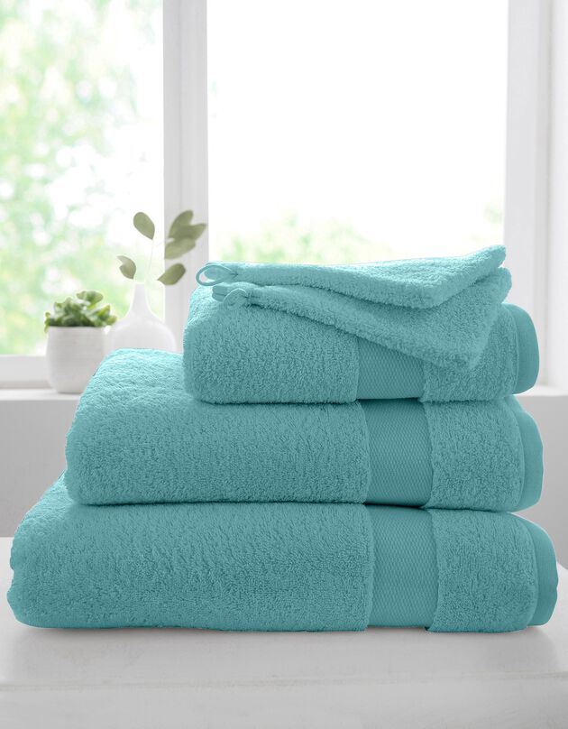 Éponge unie coton modal 500 g/m² (vert d'eau)