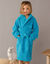 Peignoir enfant éponge à capuche personnalisable  (turquoise)