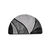 Tapis de bain demi-lune motif minéral (gris)