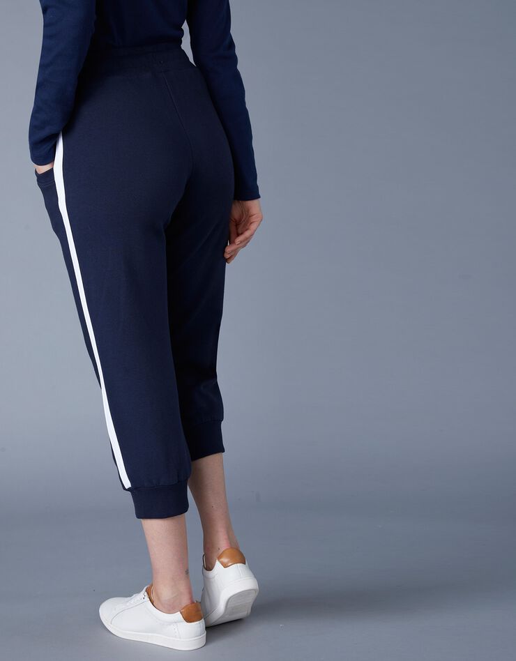 Pantacourt jogging bicolore (marine / blanc) Pantacourt jogging bicolore (marine / blanc)