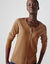 Cardigan boutonn&eacute; col rond uni, toucher doux (noisette)