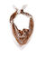 Foulard imprim&eacute; floral indien  (&eacute;cru / chocolat)