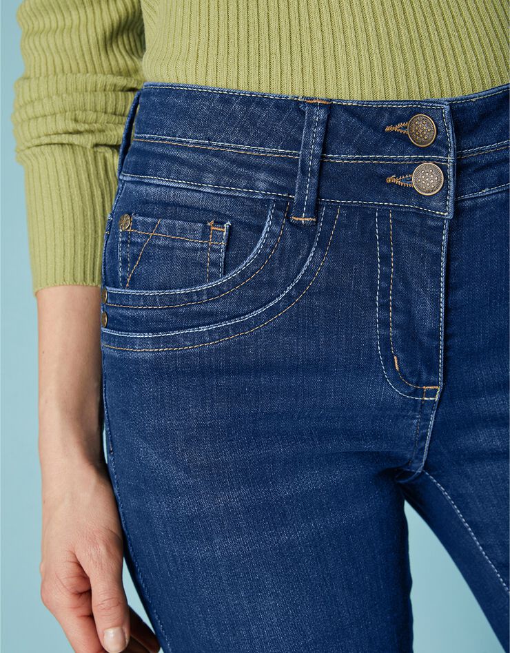Jean délavé coupe bootcut stretch (dark blue) Jean délavé coupe bootcut stretch (dark blue)