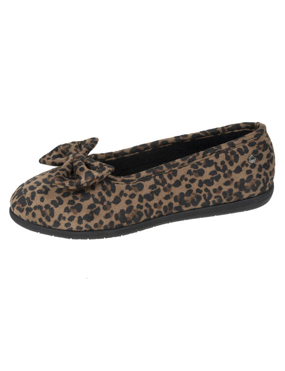 Ballerines ergonomiques imprim&eacute; peau de b&ecirc;te (marron / noir)