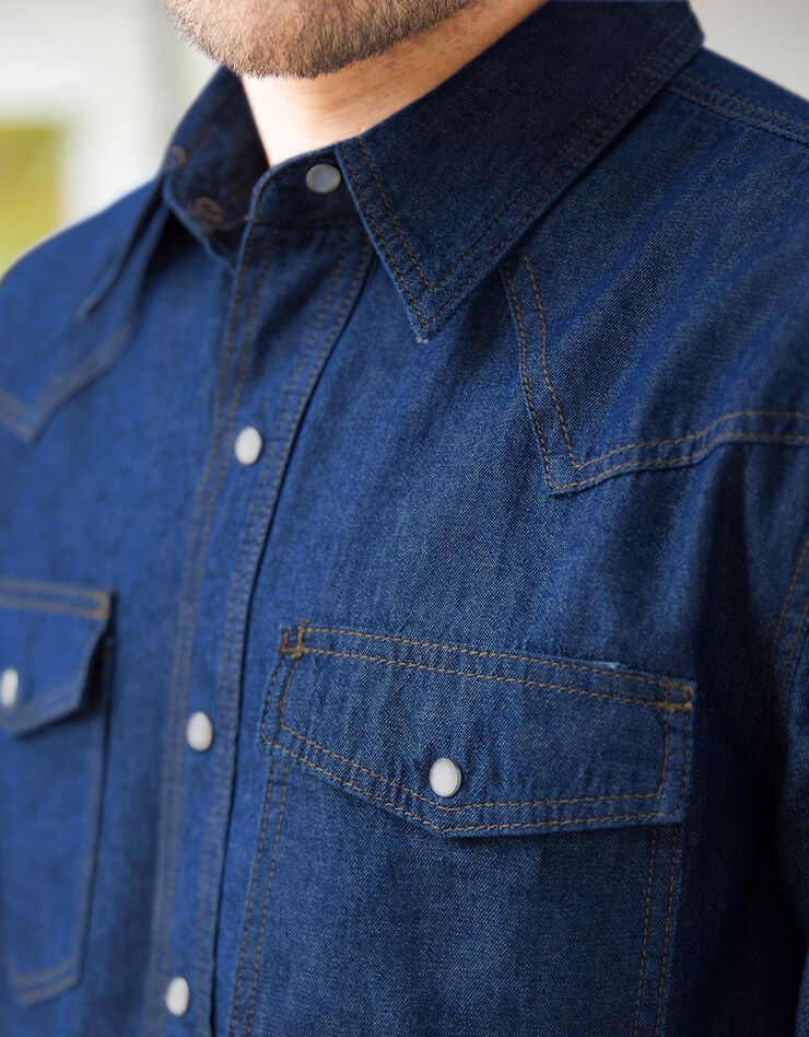 Chemise jean "western" (stone)