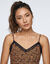 Nuisette dentelle imprim&eacute; animalier (caramel / noir)