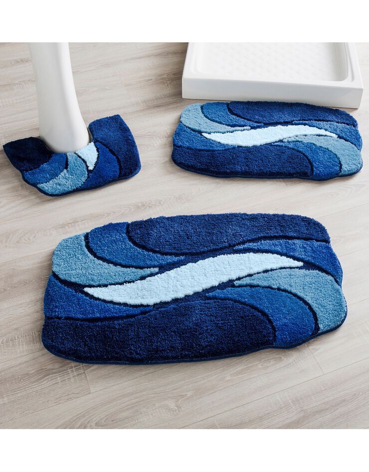 Tapis de bain pétales (bleu) Tapis de bain pétales (bleu)