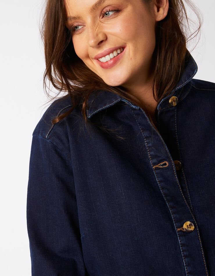 Veste boutonnée en denim stone (stone) Veste boutonnée en denim stone (stone)