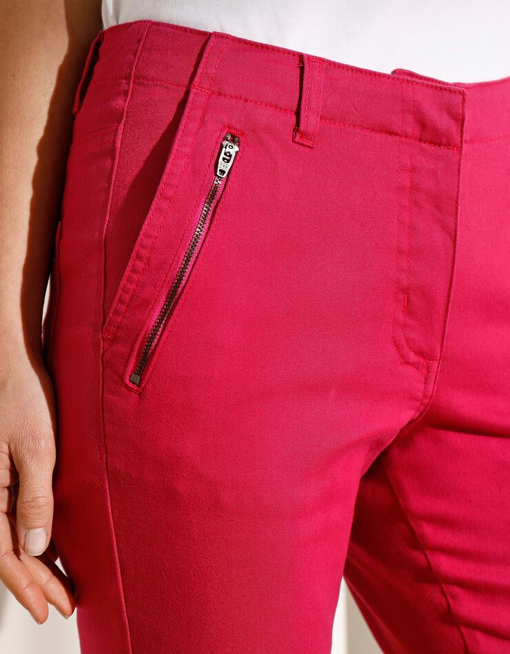 Pantalon coupe fuselée 7/8ème fuchsia (fuchsia) Pantalon coupe fuselée 7/8ème fuchsia (fuchsia)