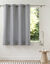 Rideau isolant uni envers polaire finition oeillets (gris perle)