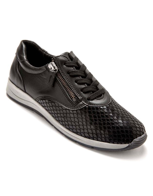 Derbies en cuir Hallux Confort - noir (noir)